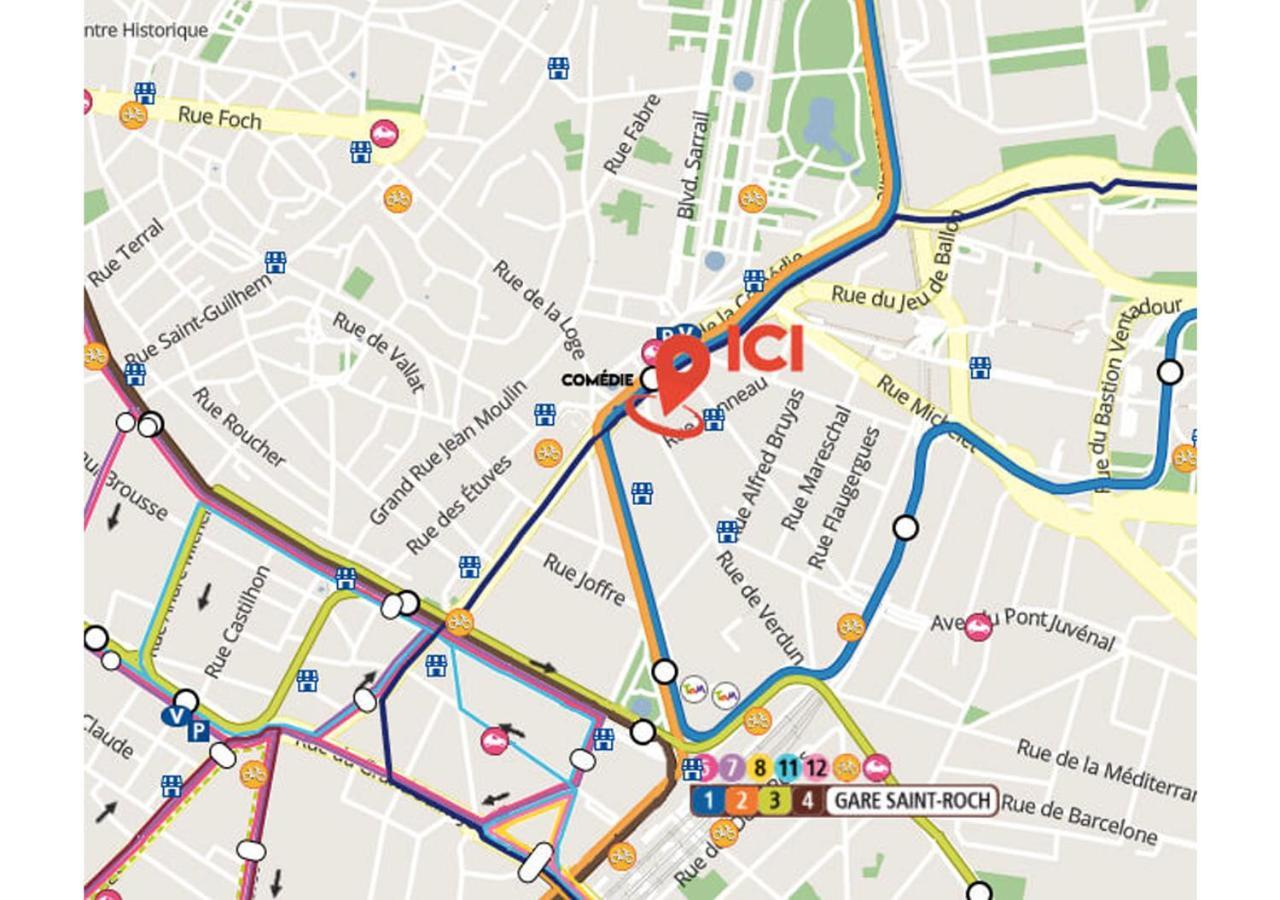 Nocnoc - Les Trois Graces Lägenhet Montpellier Exteriör bild